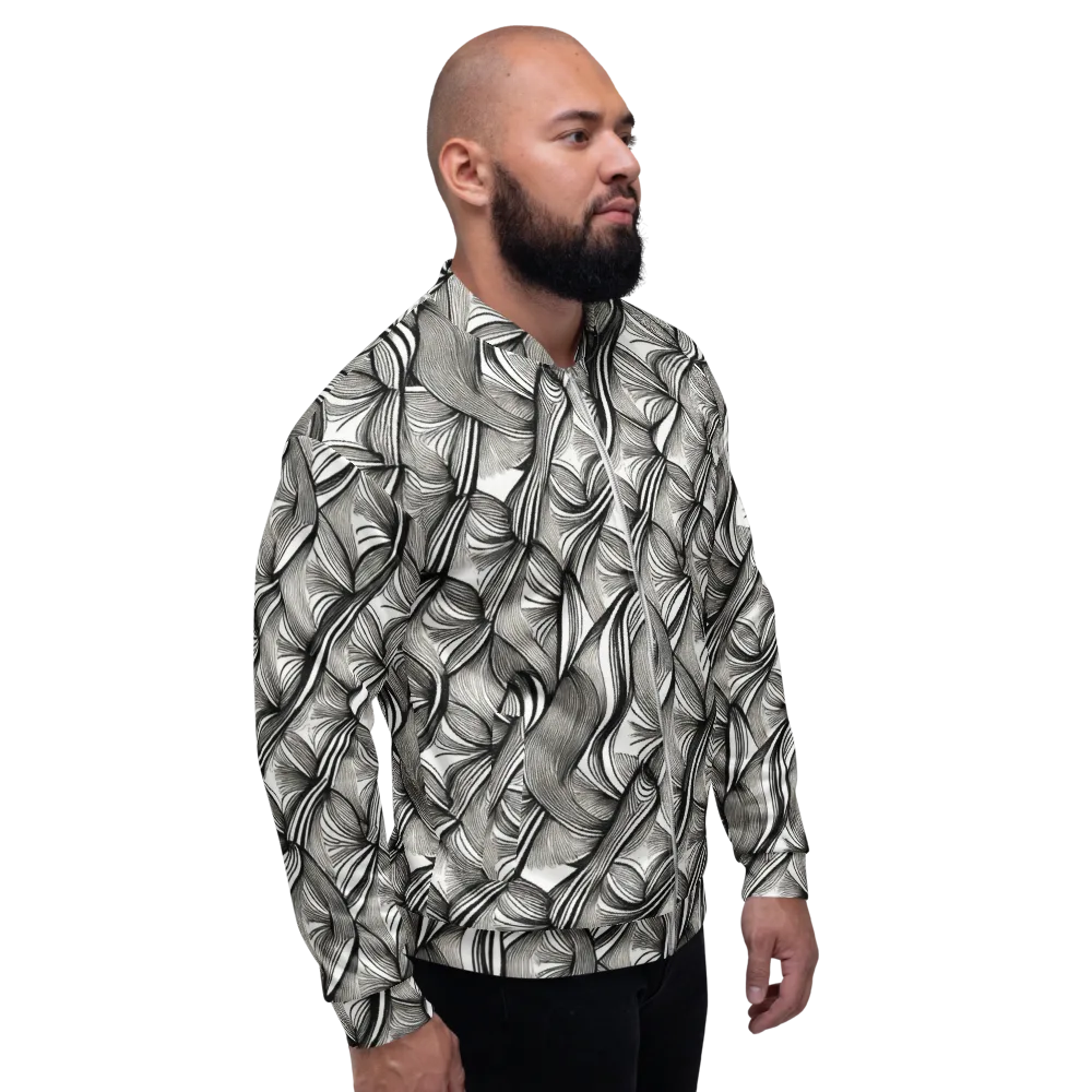Ink Botanica on Bomber Jacket — Right