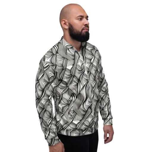 Ink Botanica on a Bomber Jacket