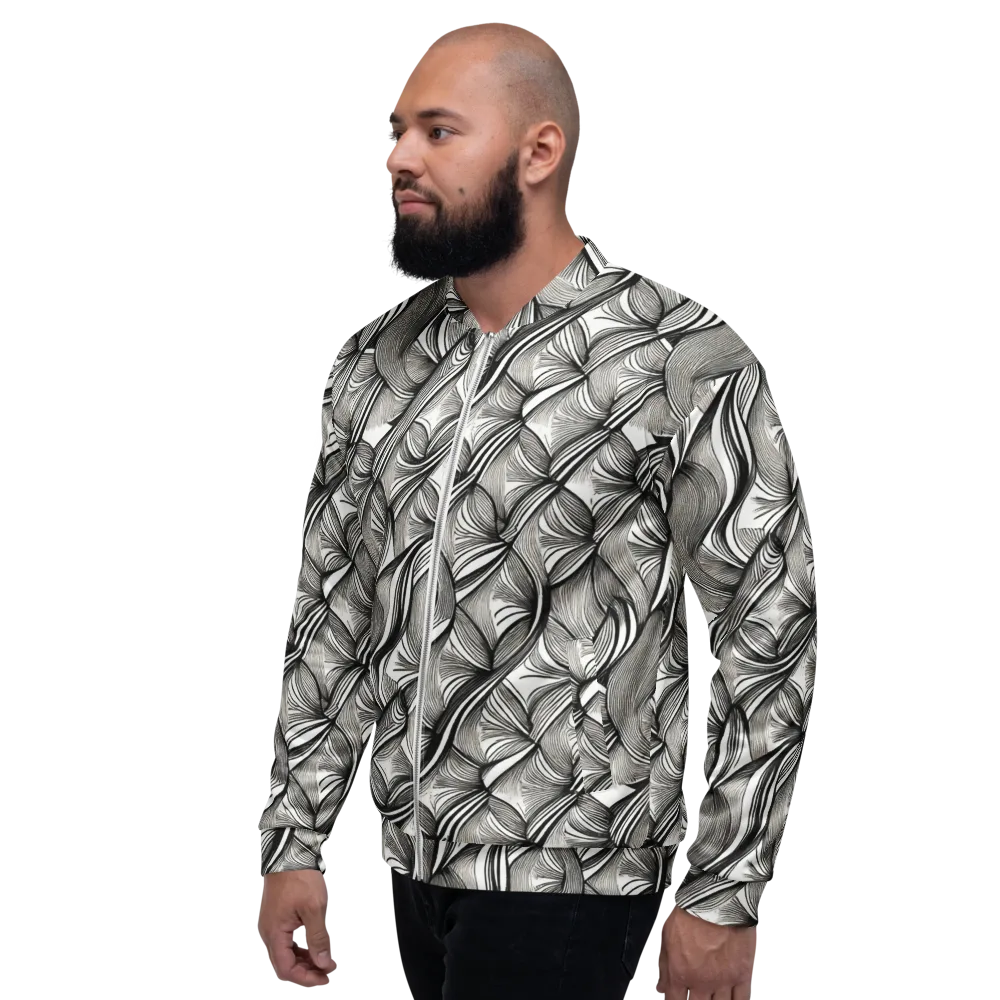 Ink Botanica on Bomber Jacket — Left