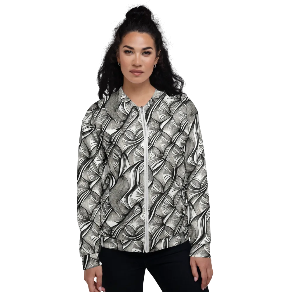 Ink Botanica on Bomber Jacket — Front