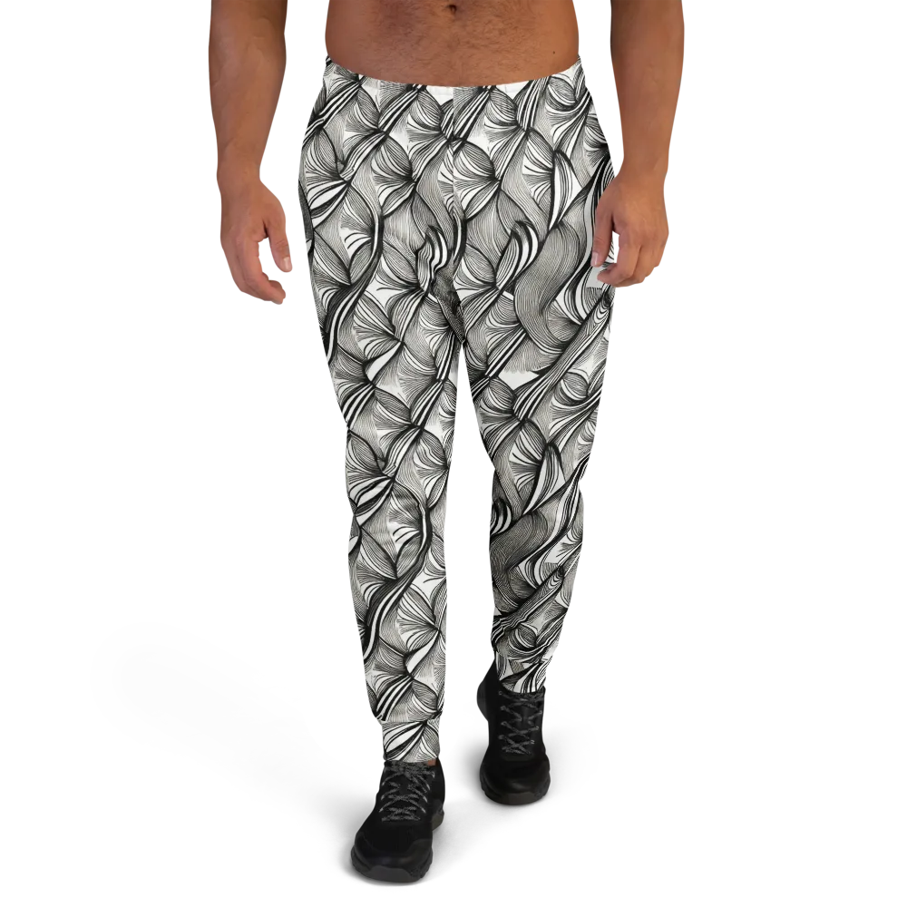 Ink Botanica on Men's Joggers — Front