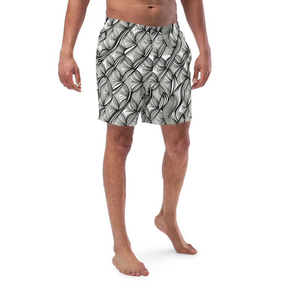 Ink Botanica on Swim Trunks — Front
