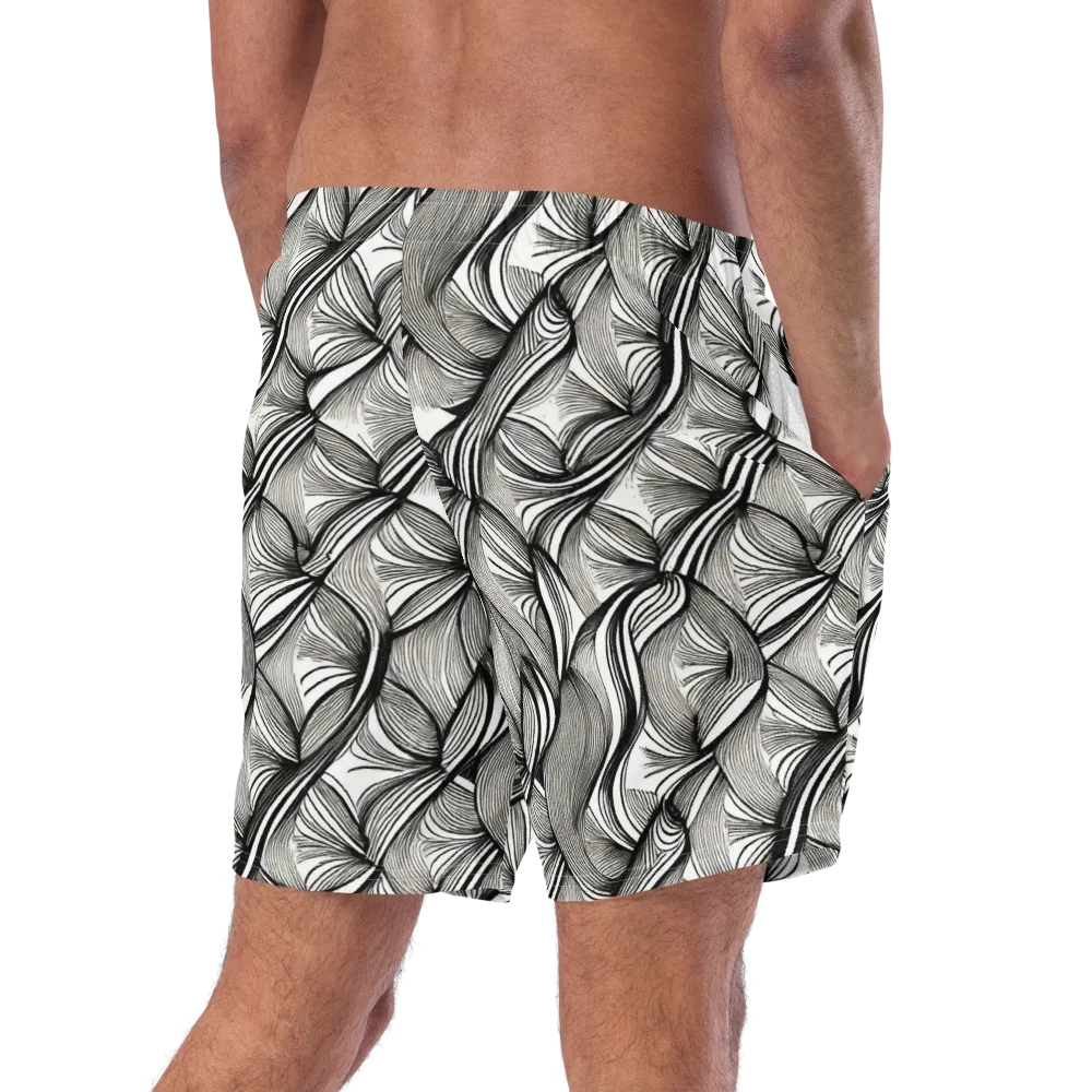 Ink Botanica on Swim Trunks — Right Back