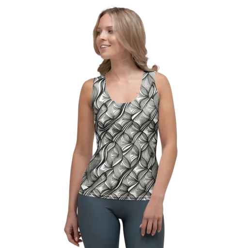 Ink Botanica on a Women's Tank Top