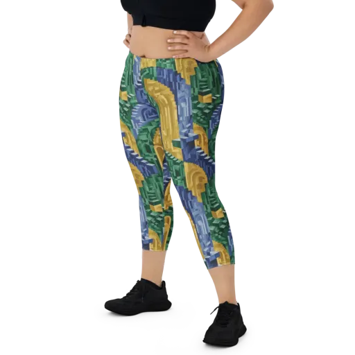 Moorish Maze on a Capri Leggings