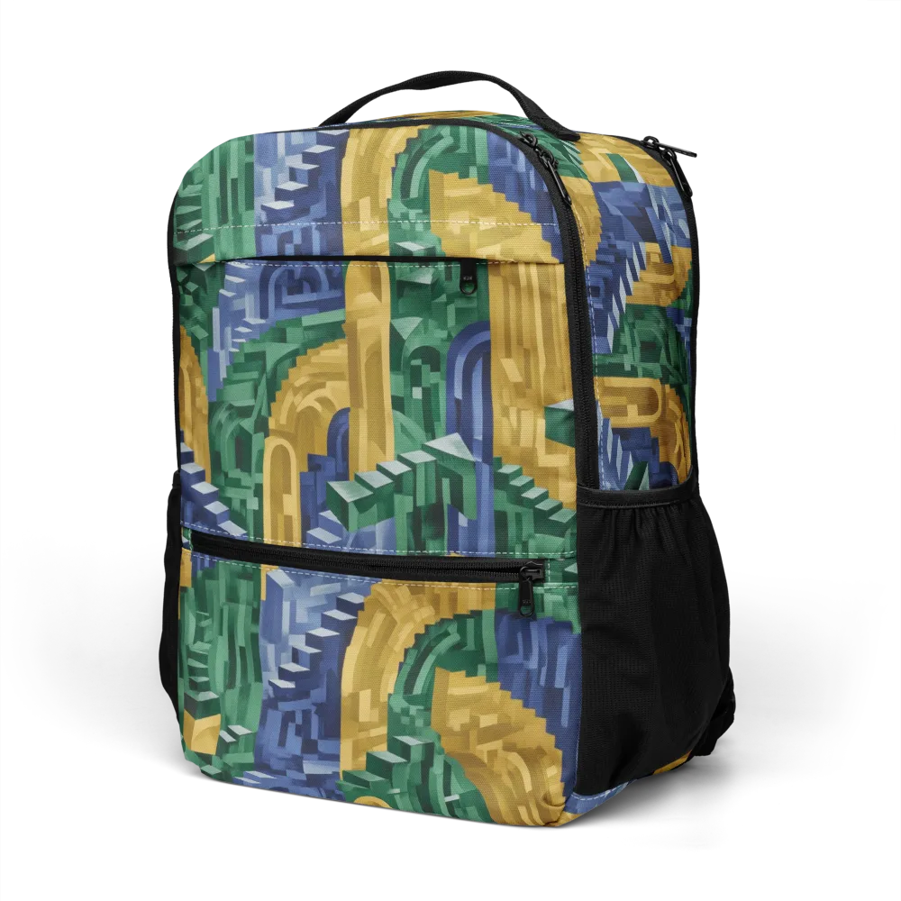 Moorish Maze on Utility Backpack — Left Front