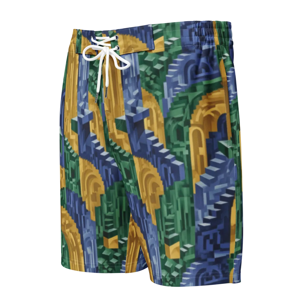 Moorish Maze on Men's Board Shorts — Front