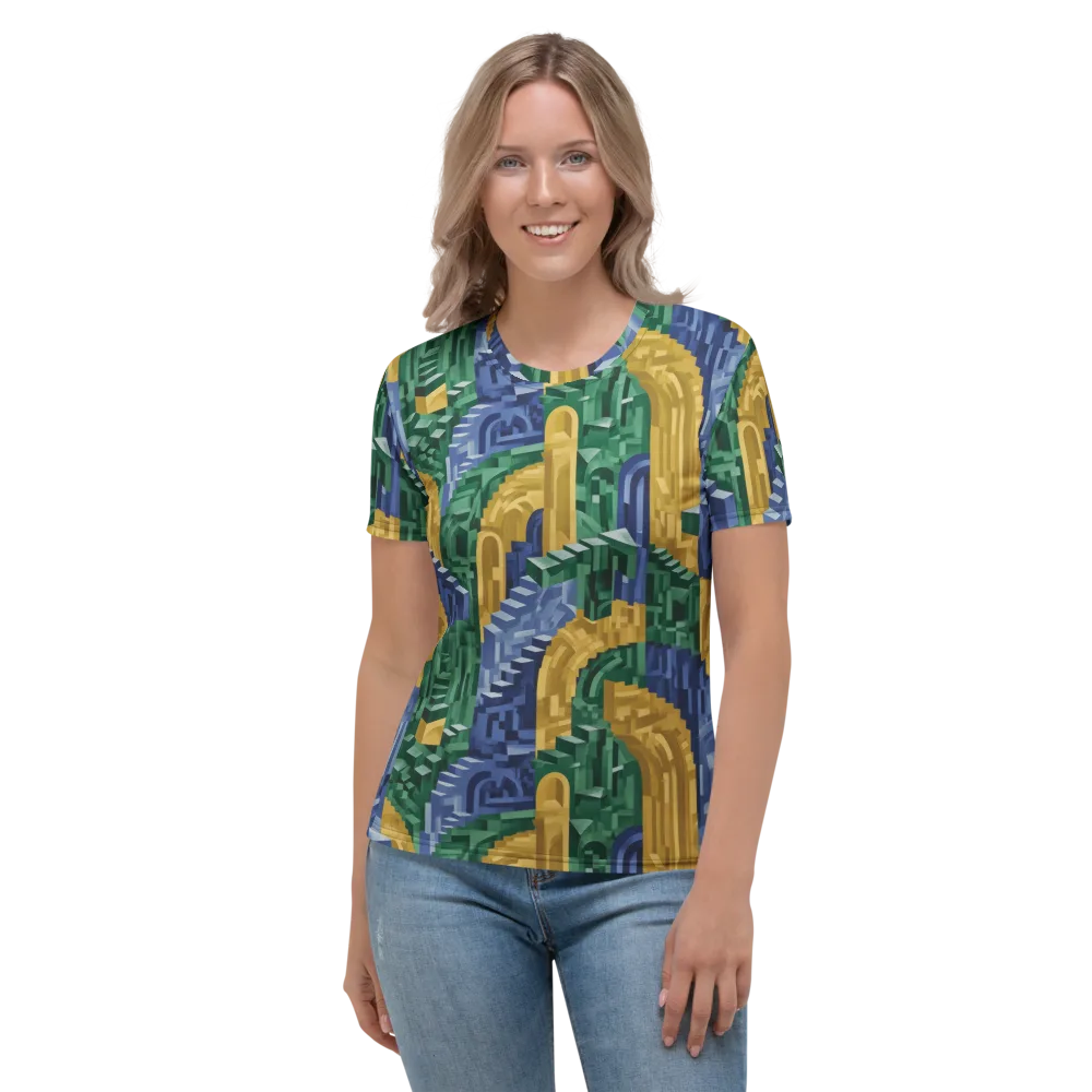 Moorish Maze on Women's Crew Neck T-Shirt — Front