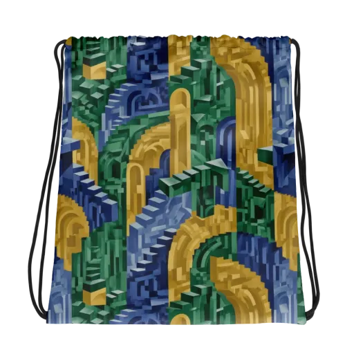 Moorish Maze on a Drawstring Bag