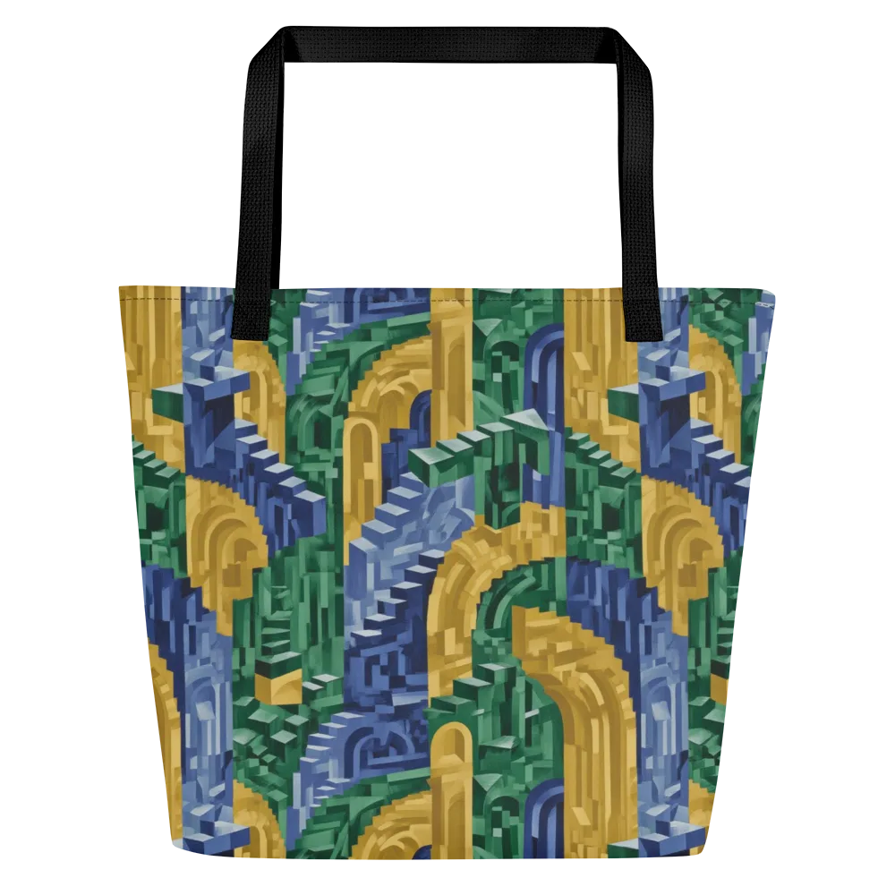 Moorish Maze on Large Tote Bag W/ Pocket — Front