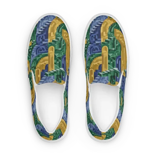 Moorish Maze on a Women's Slip-On Canvas Shoes