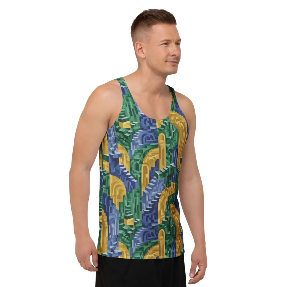 Moorish Maze on Men's Tank Top — Right Front
