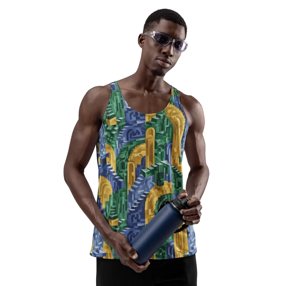 Moorish Maze on Men's Tank Top — Front