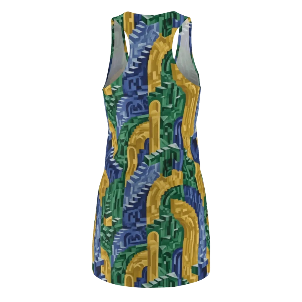 Moorish Maze on Racerback Dress — Back