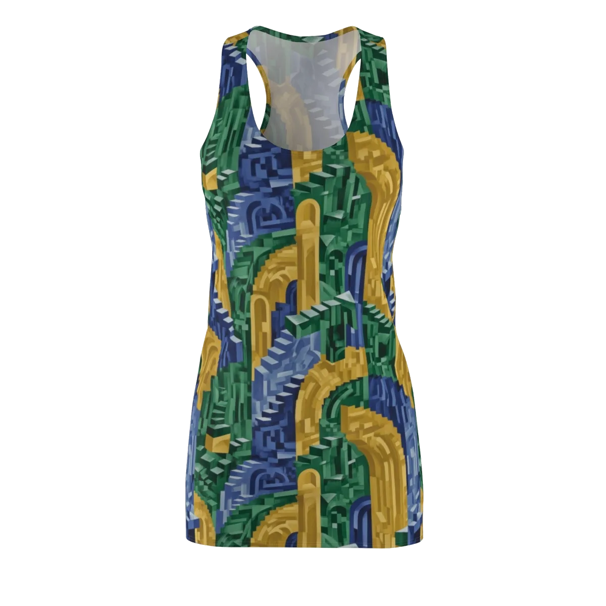 Moorish Maze on Racerback Dress — Front