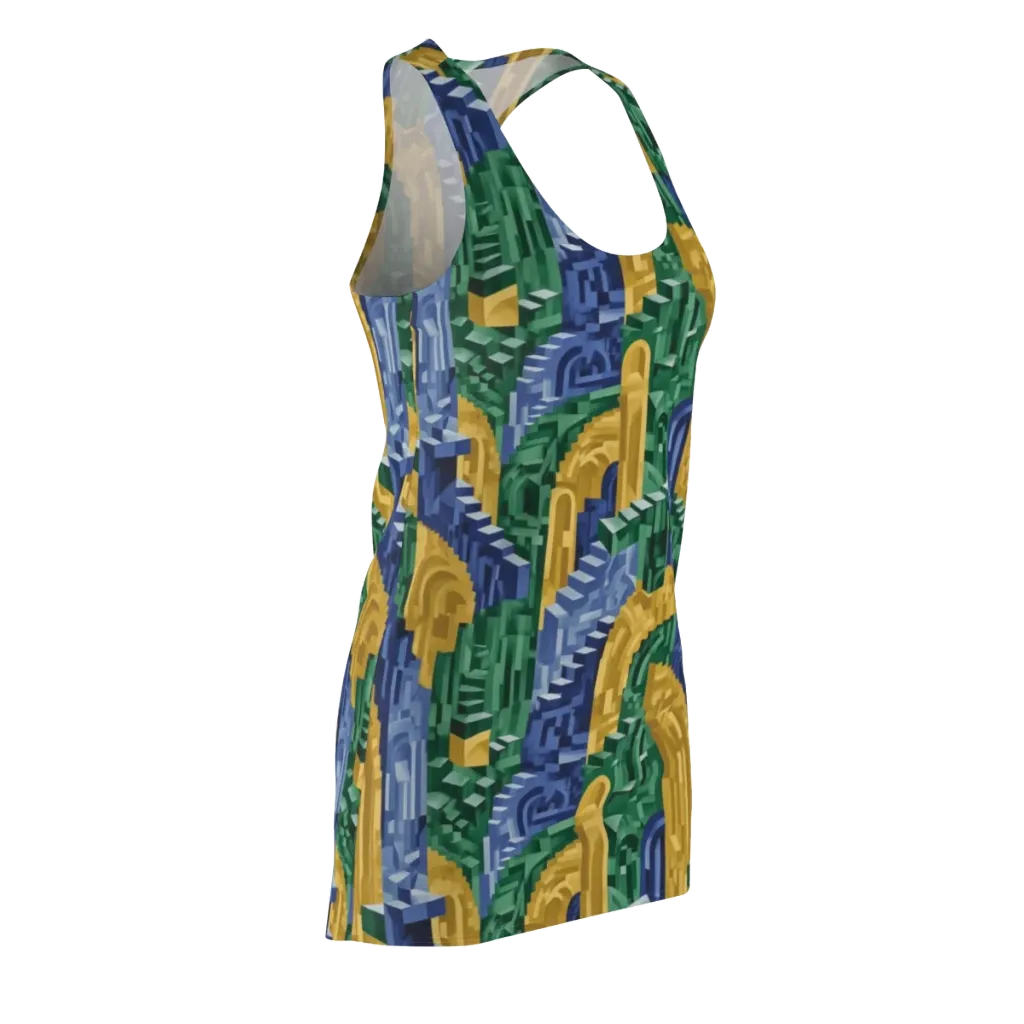 Moorish Maze on Racerback Dress — Front Side