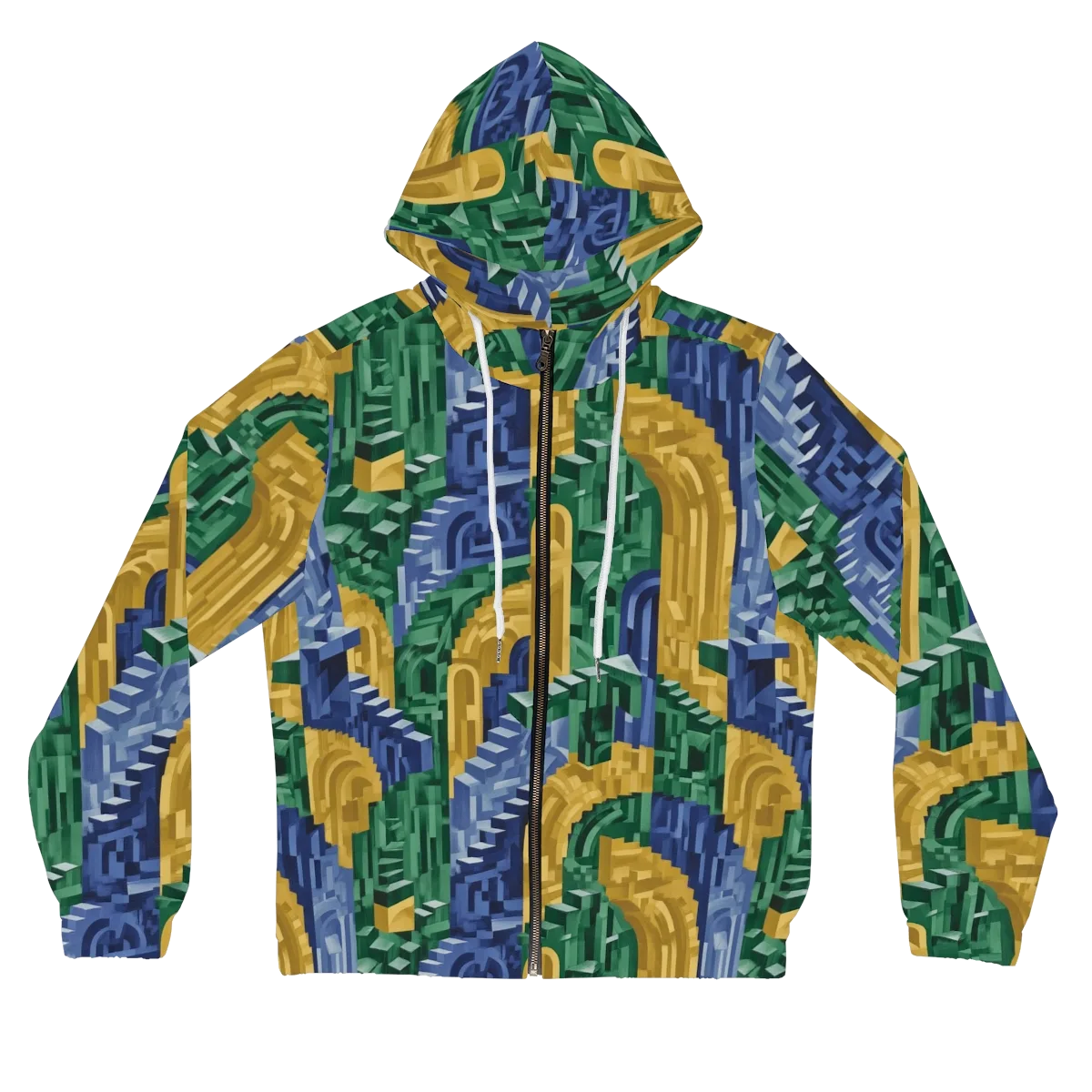 Moorish Maze on Women's Full-Zip Hoodie — Front