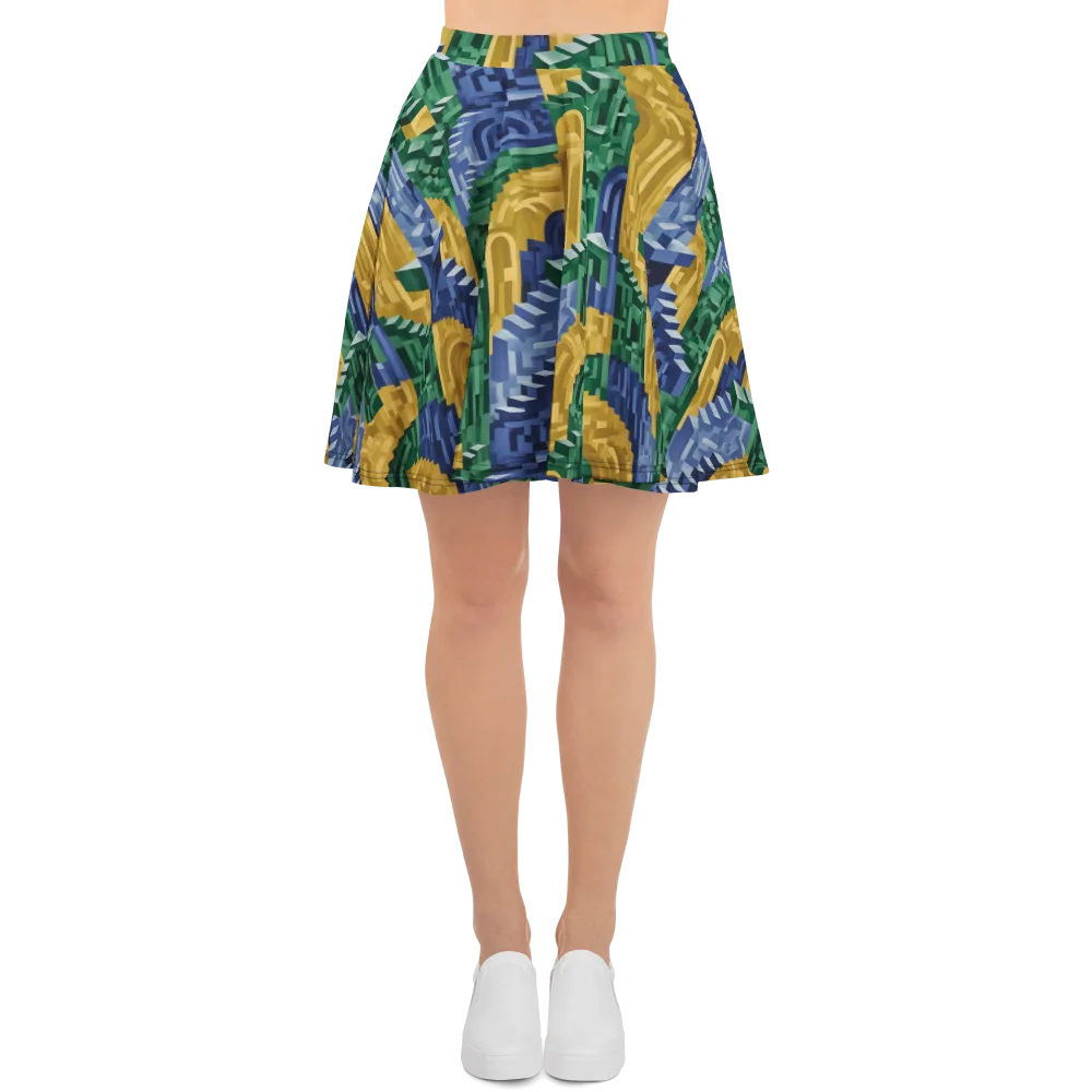 Moorish Maze on Skater Skirt — Front