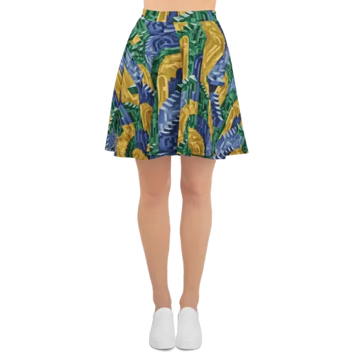 Moorish Maze on a Skater Skirt