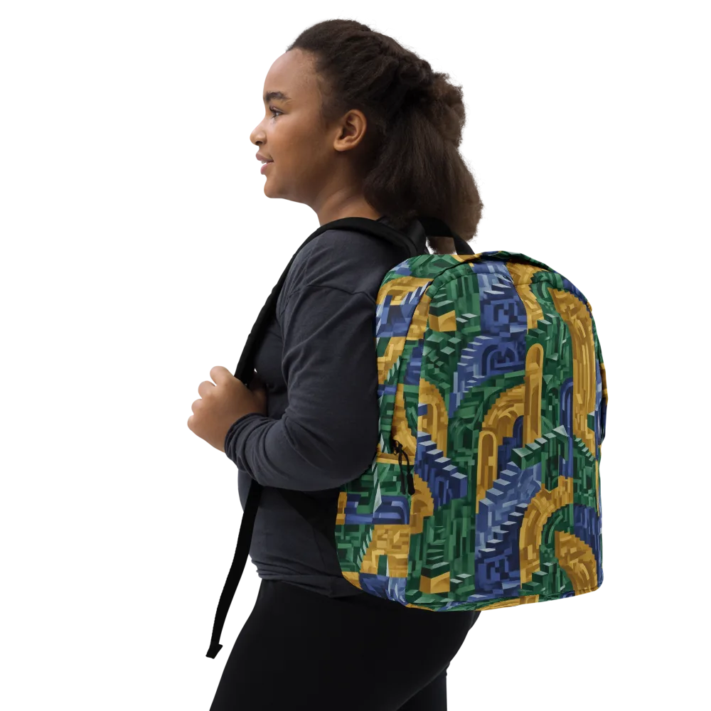 Moorish Maze on Minimalist Backpack — Right Front