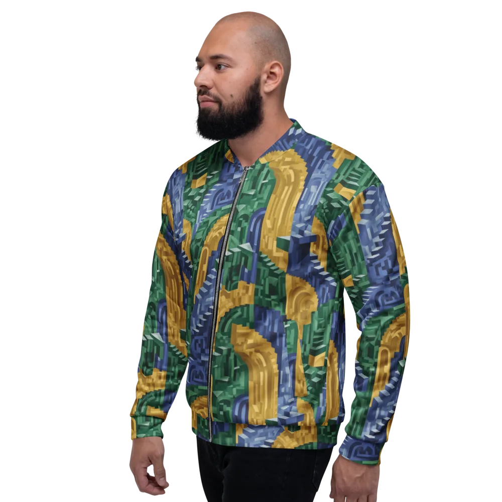 Moorish Maze on Bomber Jacket — Left