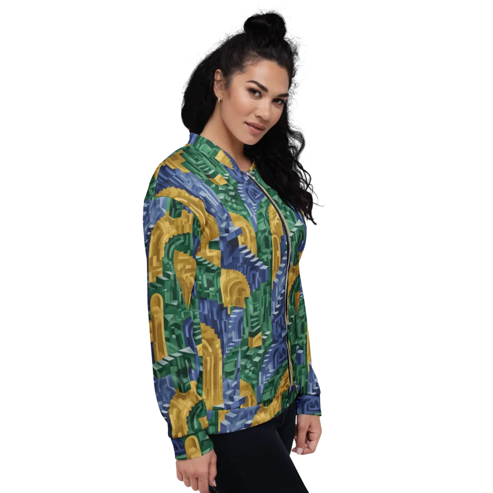 Moorish Maze on Bomber Jacket — Right