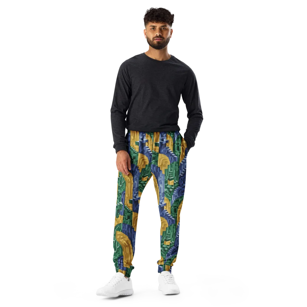 Moorish Maze on Men's Joggers — Front