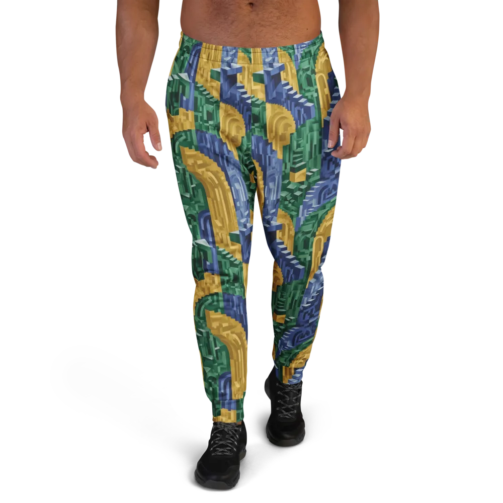 Moorish Maze on Men's Joggers — Front