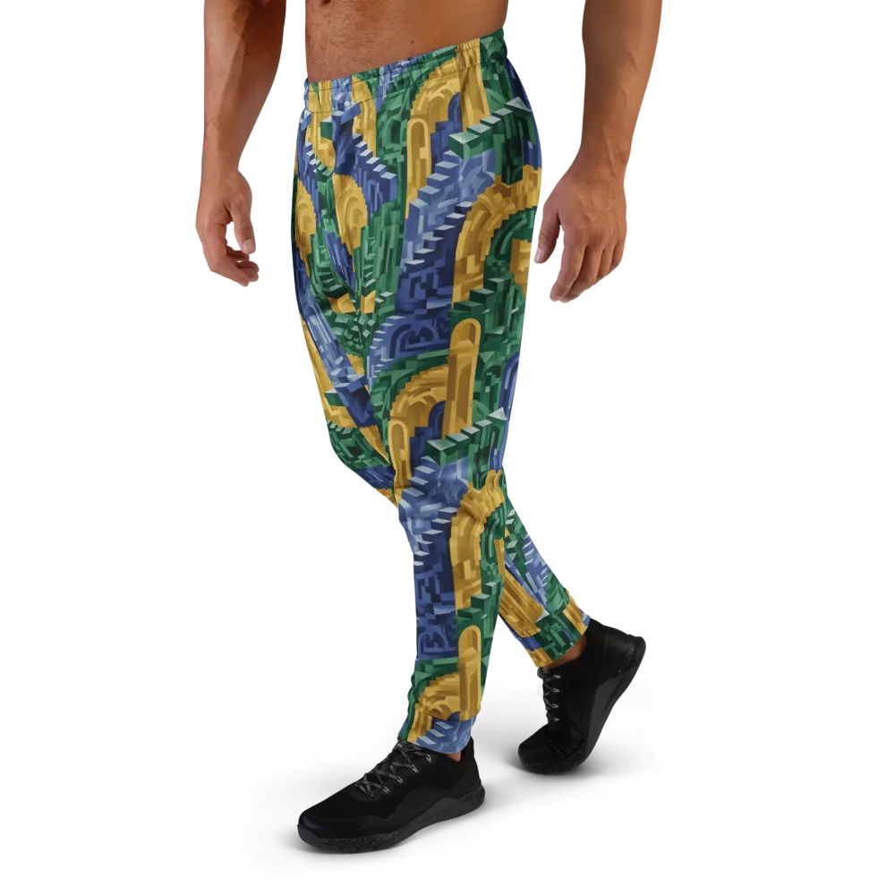 Moorish Maze on Men's Joggers — Left