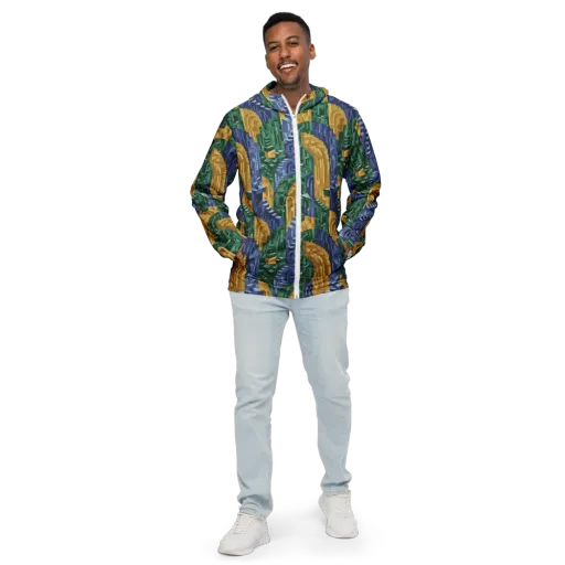 Moorish Maze on a Men's Windbreaker