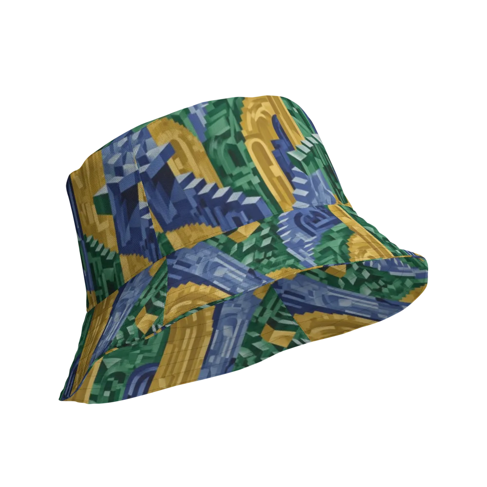 Moorish Maze on Reversible Bucket Hat — Product details Outside