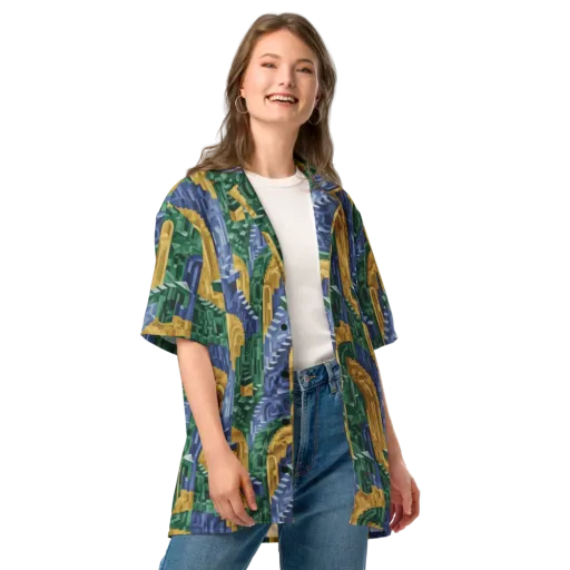 Moorish Maze on a Button Shirt