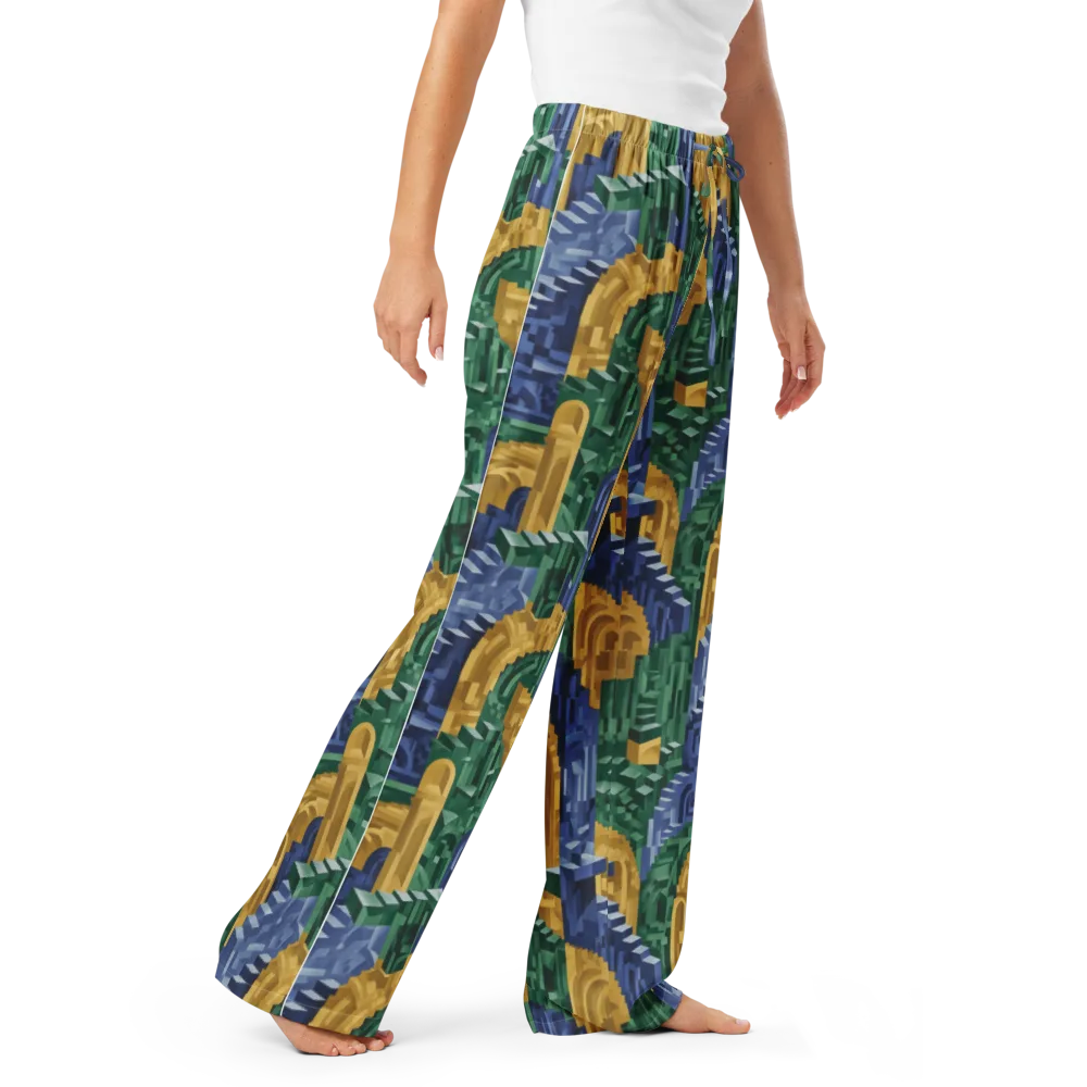 Moorish Maze on Women's Pajama Pants — Right Front