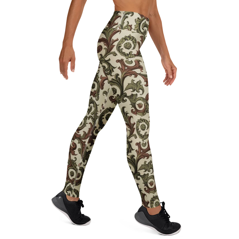 Acanthus Archive on Yoga Leggings — Right