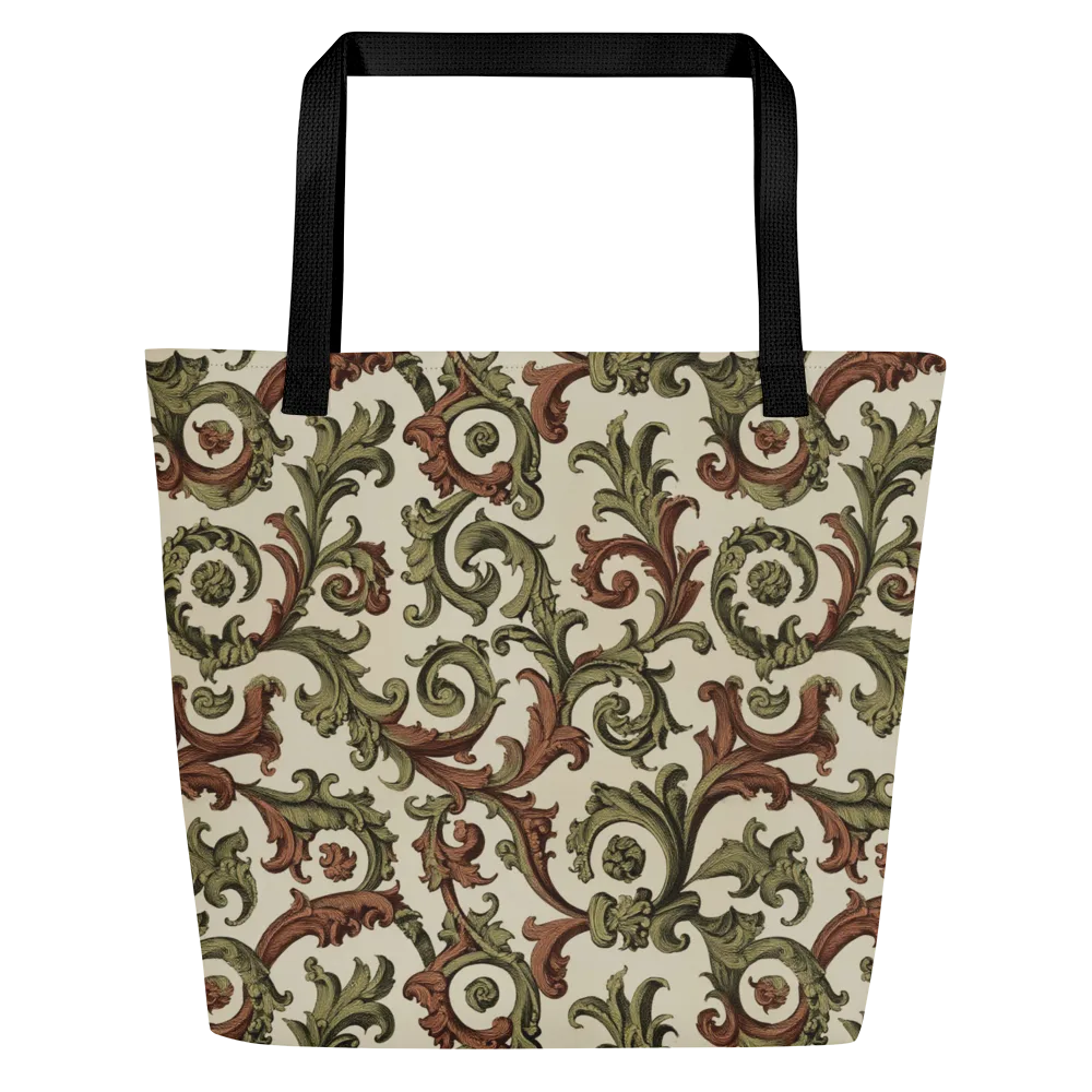 Acanthus Archive on Large Tote Bag W/ Pocket — Front