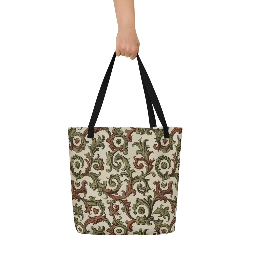 Acanthus Archive on Large Tote Bag W/ Pocket — Front