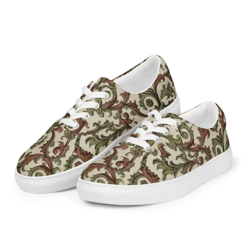 Acanthus Archive on a Men's Lace-Up Canvas Shoes