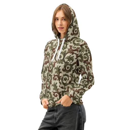 Acanthus Archive on a Cotton Hoodie