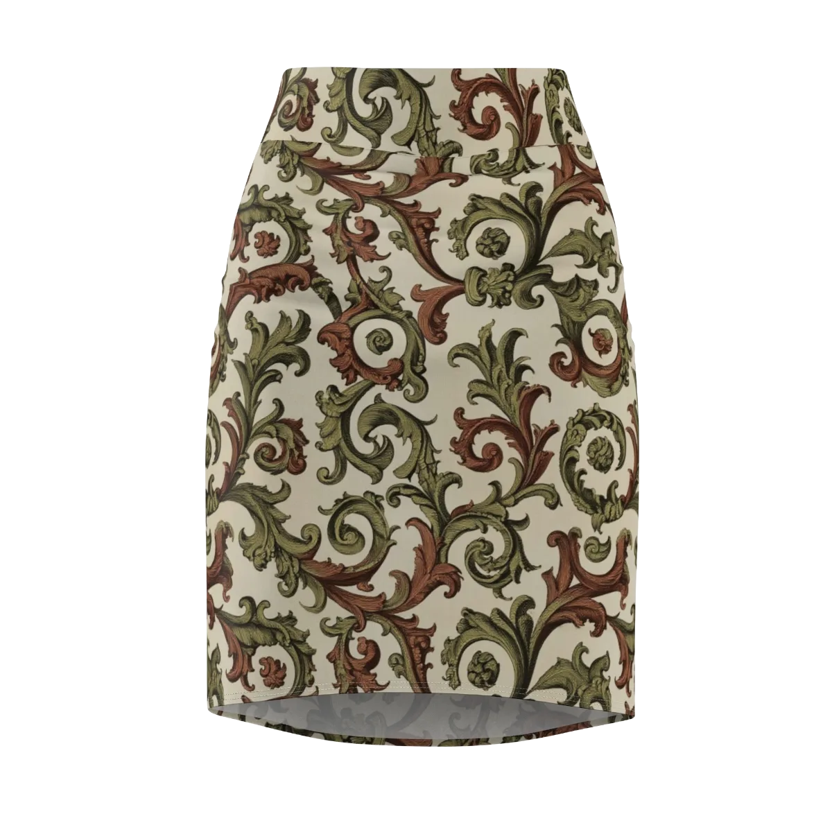 Acanthus Archive on Pencil Skirt — Front