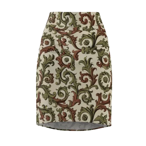 Acanthus Archive on a Pencil Skirt