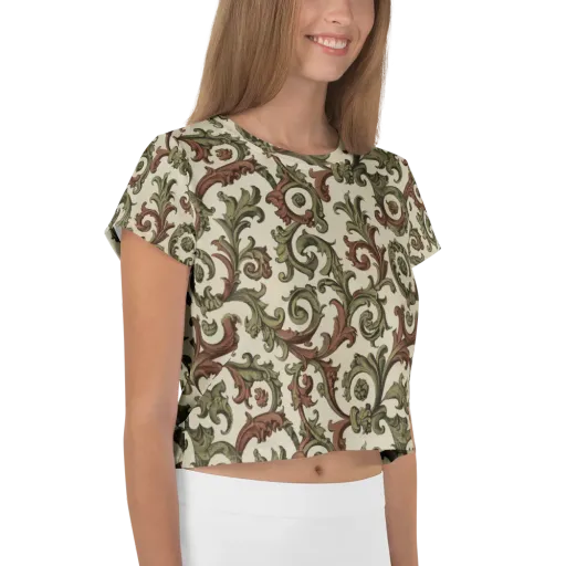Acanthus Archive on a Crop Tee