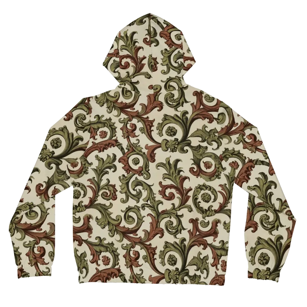 Acanthus Archive on Women's Full-Zip Hoodie — Back