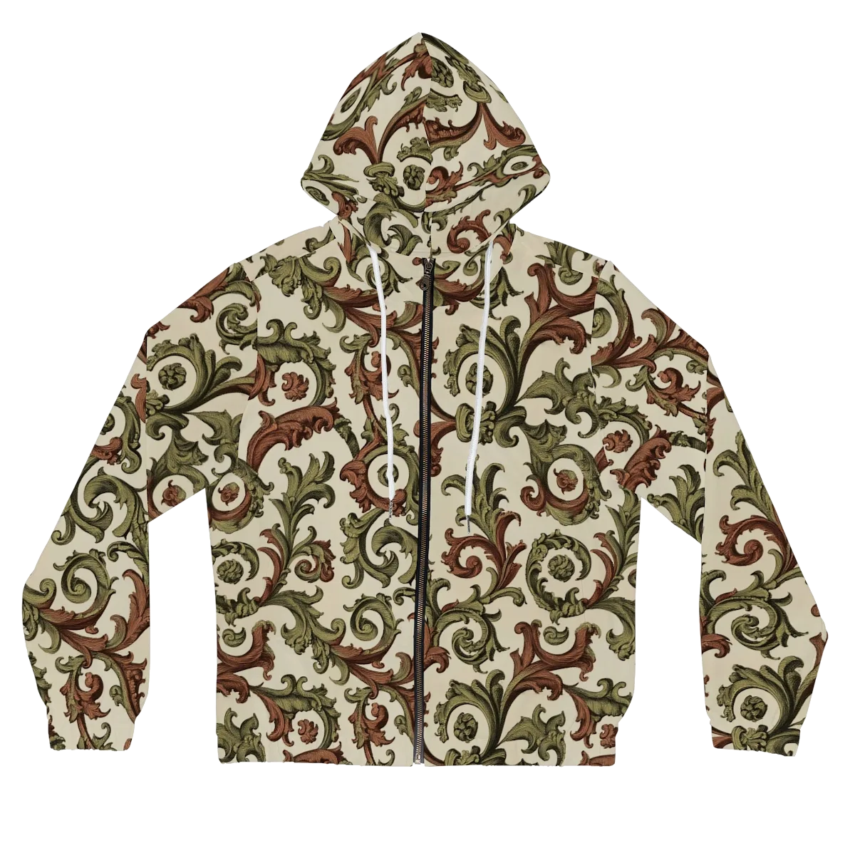 Acanthus Archive on Women's Full-Zip Hoodie — Front