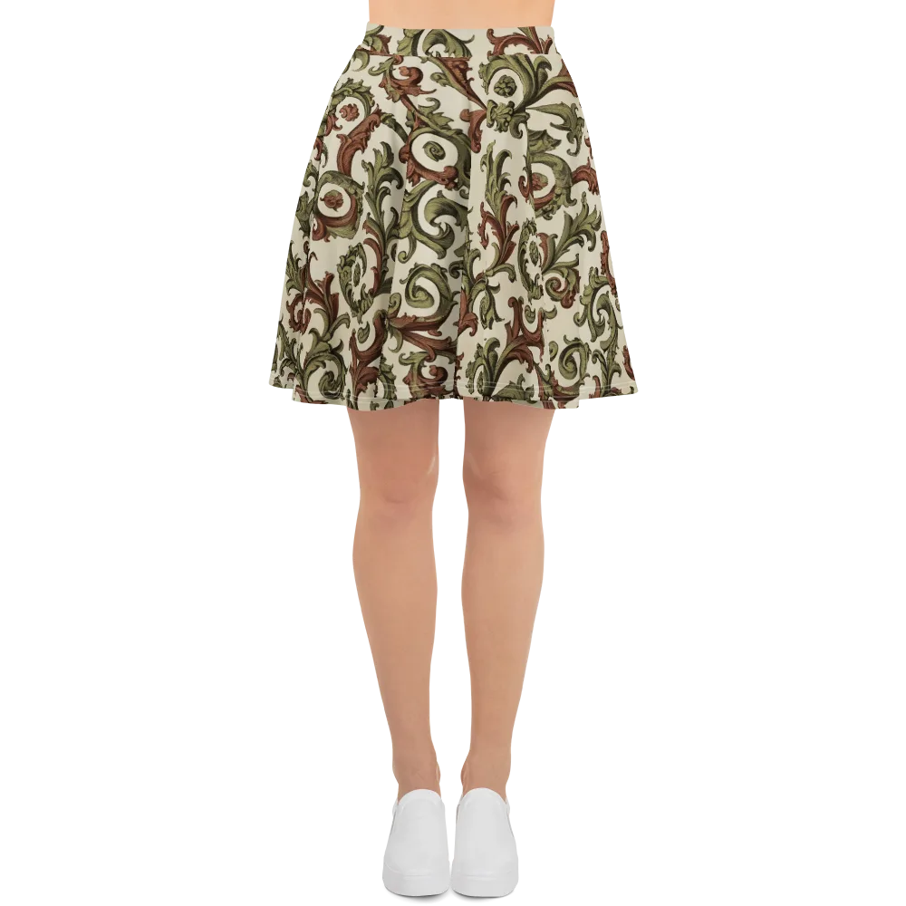 Acanthus Archive on Skater Skirt — Front