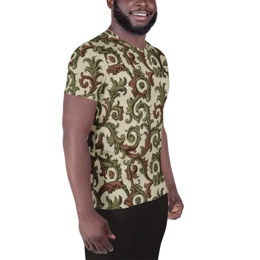Acanthus Archive on a Men's Athletic T-Shirt