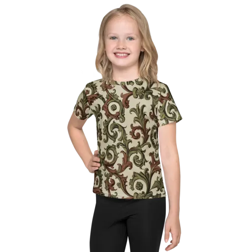 Acanthus Archive on a Kids Crew Neck T-Shirt