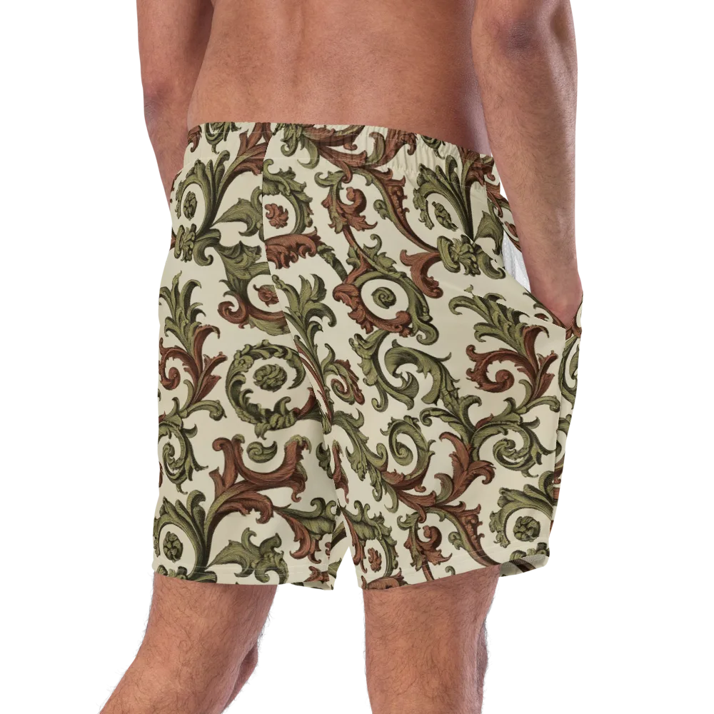 Acanthus Archive on Swim Trunks — Right Back
