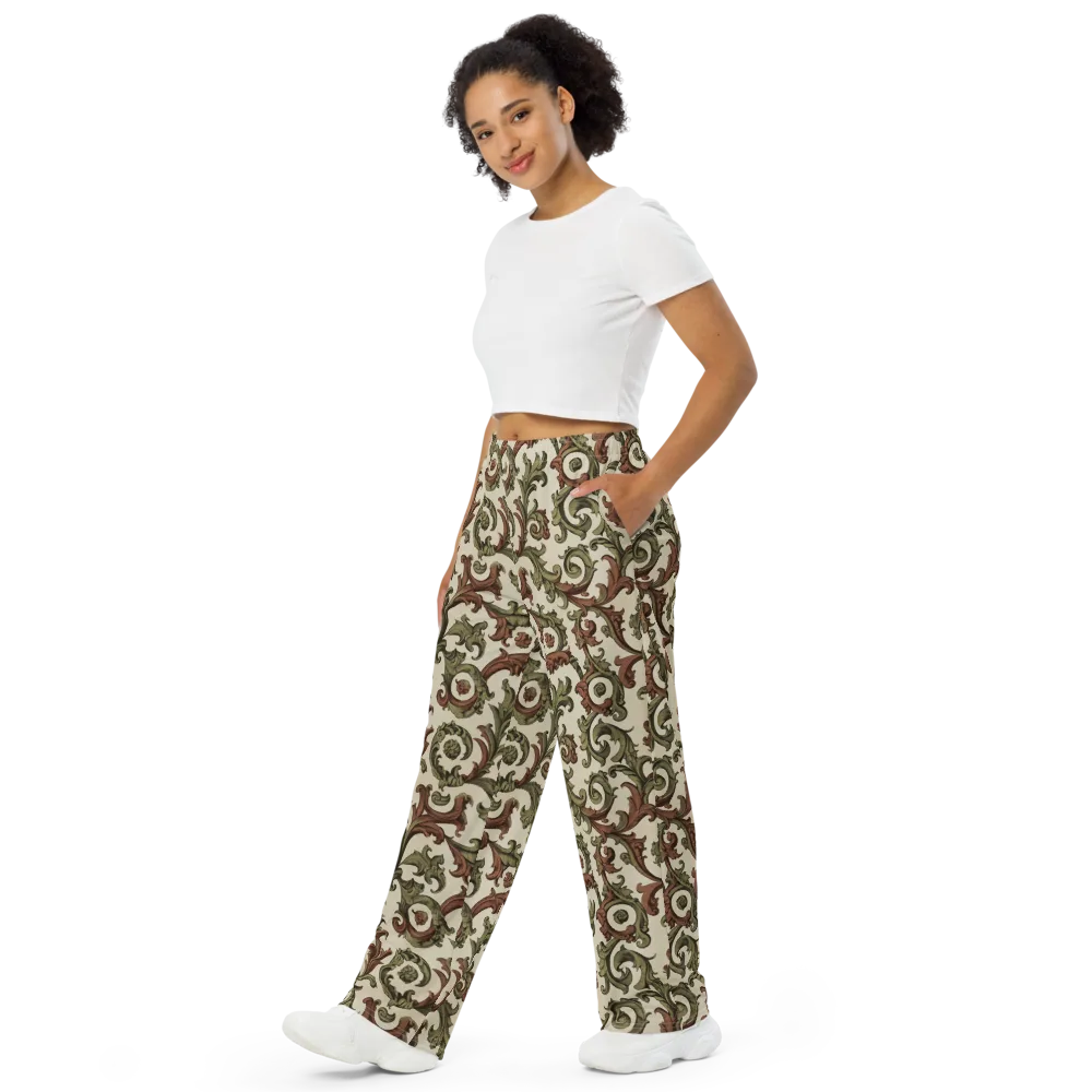 Acanthus Archive on Wide-Leg Pants — Left Front