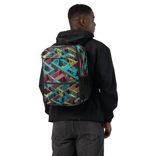 Concrete Kaleidoscope on a Utility Backpack