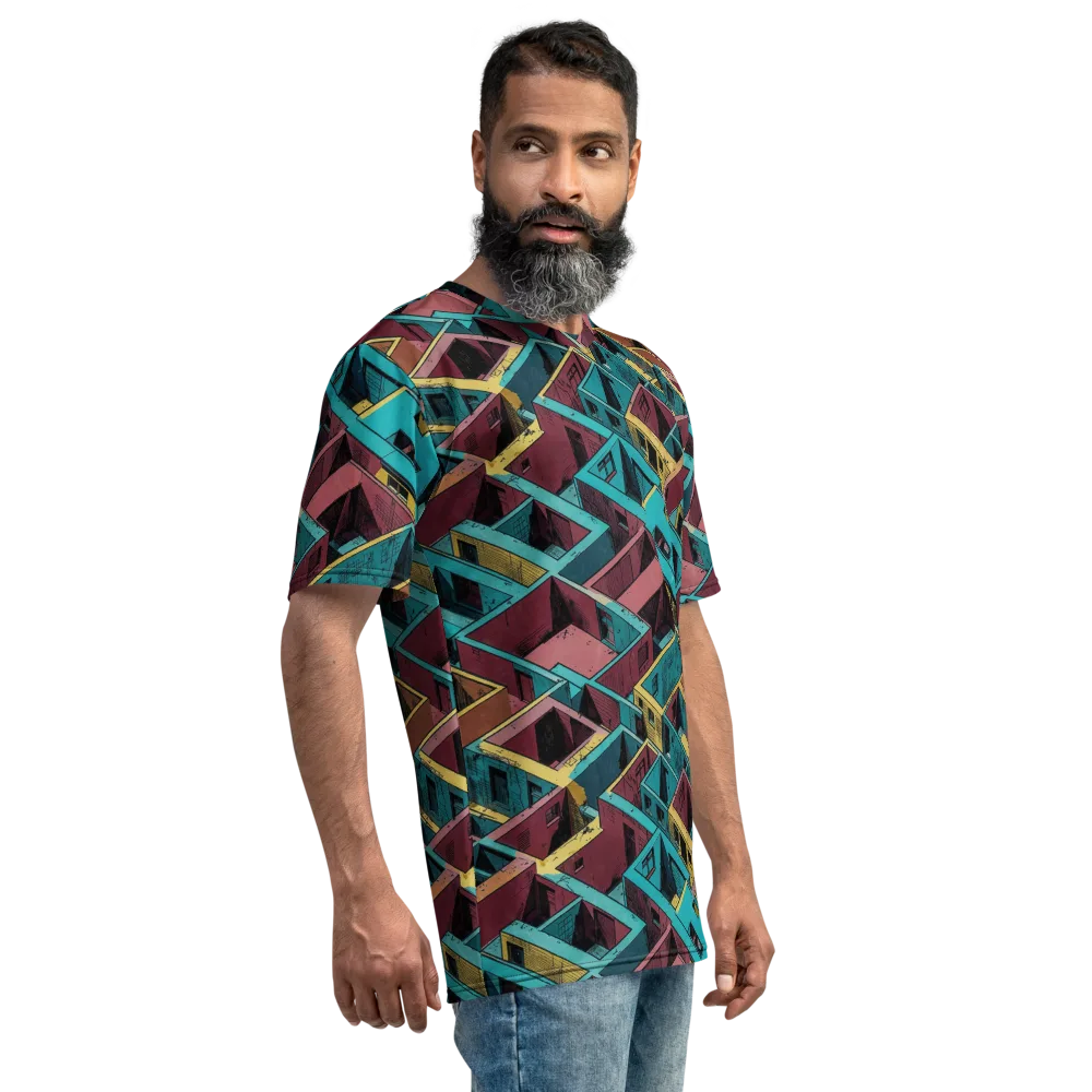 Concrete Kaleidoscope on Men's Crew Neck T-Shirt — Right